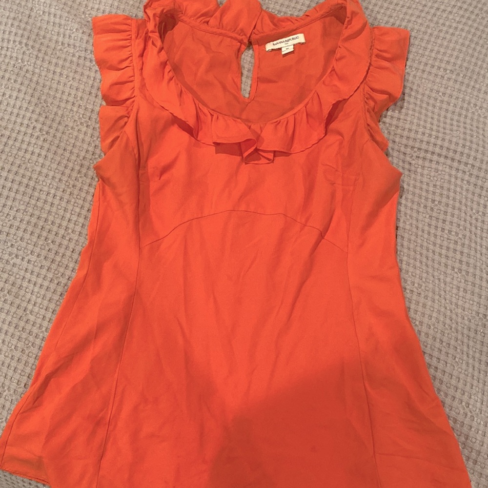 Blouse with ruffle detail